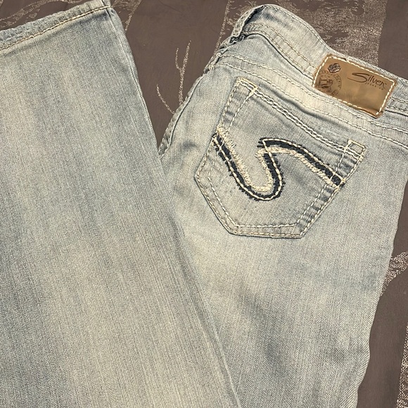 Silver Jeans Denim - Silver Tuesday Boot Cut Light Wash Low Rise Jeans